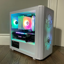 Load image into Gallery viewer, Brand New High End 8-Core Gaming PC, Ryzen 7 5700x, RTX 4070 Options, 16GB 3600mhz DDR4 RAM, 1TB NVME SSD
