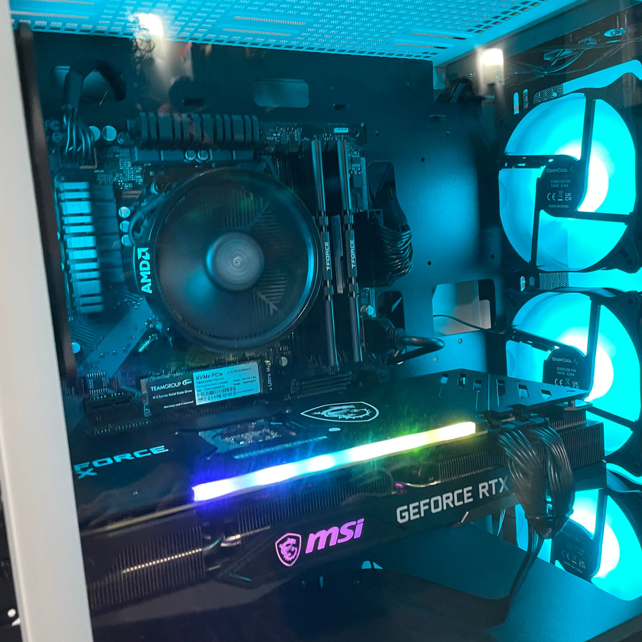 Brand New High End 6-Core Gaming PC, Ryzen 5 5500 (i7-9700 Performance),  RTX 3060 Ti Options, 16GB 3600mhz DDR4 Ram, 1TB NVME SSD