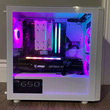 Load image into Gallery viewer, Brand New High End 8-Core Gaming PC, Ryzen 7 5700x, RTX 4070 Options, 16GB 3600mhz DDR4 RAM, 1TB NVME SSD

