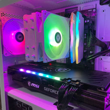 Load image into Gallery viewer, Brand New High End 8-Core Gaming PC, Ryzen 7 5700x, RTX 4070 Options, 16GB 3600mhz DDR4 RAM, 1TB NVME SSD

