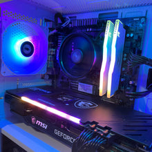 Load image into Gallery viewer, Brand New High End 6-Core Gaming PC, Ryzen 5 5500 (i7-9700 Performance), RTX 3060 Ti Options, 16GB 3600mhz DDR4 Ram, 1TB NVME SSD
