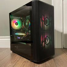 Load image into Gallery viewer, Brand New High End 6-Core Gaming PC, Ryzen 5 5500 (i7-9700 Performance), RTX 3060 Ti Options, 16GB 3600mhz DDR4 Ram, 1TB NVME SSD
