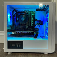 Load image into Gallery viewer, Brand New High End 8-Core Gaming PC, Ryzen 7 1700, RTX 3060 Ti Options, 16GB 3000mhz DDR4 Ram, 500GB NVME SSD, 500GB HDD
