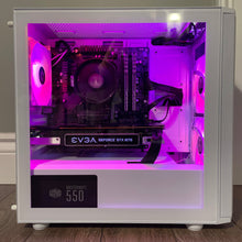 Load image into Gallery viewer, Brand New High End 8-Core Gaming PC, Ryzen 7 1700, RTX 3060 Ti Options, 16GB 3000mhz DDR4 Ram, 500GB NVME SSD, 500GB HDD
