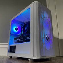 Load image into Gallery viewer, Brand New High End 8-Core Gaming PC, Ryzen 7 1700, RTX 3060 Ti Options, 16GB 3000mhz DDR4 Ram, 500GB NVME SSD, 500GB HDD
