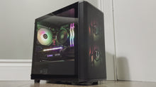 Load and play video in Gallery viewer, Brand New High End 6-Core Gaming PC, Ryzen 5 5500 (i7-9700 Performance), RTX 3060 Ti Options, 16GB 3600mhz DDR4 Ram, 1TB NVME SSD
