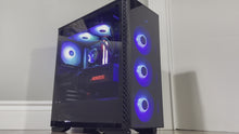 Load and play video in Gallery viewer, Brand New High End 12-Core Gaming PC, i7-12700KF (Better than i9-11900K), RTX 4080 Options, 32GB 3200mhz DDR4 Ram, 1TB NVME SSD, 3TB HDD, WIFI + BT
