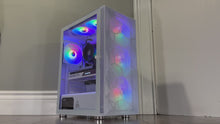 Load and play video in Gallery viewer, Brand New High End 8-Core Gaming PC, Ryzen 7 5700, RTX 4070 Options, 16GB 3600mhz DDR4 RAM, 1TB NVME SSD
