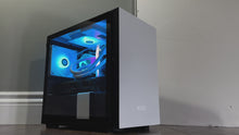 Load and play video in Gallery viewer, Compact Brand New 8-Core High-End Gaming PC Ryzen 7 5700x (Similar to i9-11900K), RTX 4070 Super Options, 32GB 3600mhz DDR4 Ram, 2TB NVME SSD, WIFI + BT
