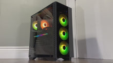 Load and play video in Gallery viewer, Brand New 10-Core High End Gaming PC, i5-12600KF (Better than i9-11900K), RTX 4070 Ti / 3070 Options, 32GB 3200mhz DDR4 RAM, 1TB NVME SSD, WIFI + BT
