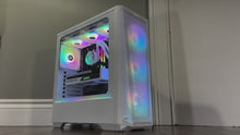 Load and play video in Gallery viewer, Brand New 12-Core High End Gaming PC, Ryzen 9 7900x, RTX 4080 / 4070 Options, 32GB 6400mhz DDR5 Ram, 2TB GEN 4 NVME SSD, 6TB HDD, WIFI + BT
