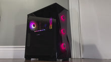 Load and play video in Gallery viewer, Brand New High End 6-Core Gaming PC, i5-10400F (Similar to i7-8700K) RTX 4070 Options, 16GB 3600mhz DDR4 Ram, 1TB NVME SSD, WIFI + BT
