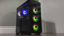 Load and play video in Gallery viewer, Brand New High End 8-Core Gaming PC, Ryzen 7 5700X (Better than i9-11900K), RTX 4070 Ti Super / 3070 Options, 32GB 3200mhz DDR4 RAM, 1TB NVME SSD

