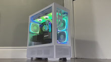 Load and play video in Gallery viewer, Brand New 20-Core High End Gaming PC Aorus, i7-14700K (Similar to i9-13900K), RTX 4080 / 4090 Options, 32GB 6400mhz DDR5 Ram, 2TB GEN 4 NVME SSD, WIFI + BT
