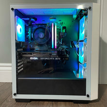 Load image into Gallery viewer, Brand New High End 6-Core Gaming PC, Ryzen 5 5600 (i9-9900K Performance), RTX 3070 Options, 16GB 3600mhz DDR4 Ram, 500GB SSD, 2TB HDD Generic
