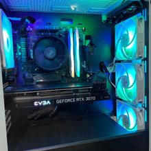 Load image into Gallery viewer, Brand New High End 6-Core Gaming PC, Ryzen 5 5600 (i9-9900K Performance), RTX 3070 Options, 16GB 3600mhz DDR4 Ram, 500GB SSD, 2TB HDD Generic
