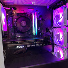 Load image into Gallery viewer, Brand New High End 6-Core Gaming PC, Ryzen 5 5600 (i9-9900K Performance), RTX 3070 Options, 16GB 3600mhz DDR4 Ram, 500GB SSD, 2TB HDD Generic
