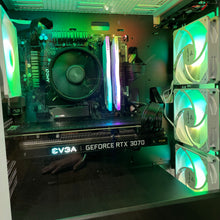 Load image into Gallery viewer, Brand New High End 6-Core Gaming PC, Ryzen 5 5600 (i9-9900K Performance), RTX 3070 Options, 16GB 3600mhz DDR4 Ram, 500GB SSD, 2TB HDD Generic
