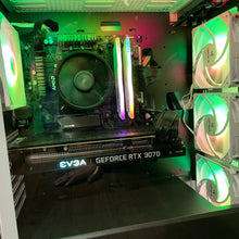 Load image into Gallery viewer, Brand New High End 6-Core Gaming PC, Ryzen 5 5600 (i9-9900K Performance), RTX 3070 Options, 16GB 3600mhz DDR4 Ram, 500GB SSD, 2TB HDD Generic
