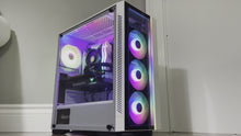 Load and play video in Gallery viewer, Brand New High End 6-Core Gaming PC, Ryzen 5 5600x (i9-9900K Performance), RTX 3070 Options, 16GB 3600mhz DDR4 Ram, 500GB SSD, 3TB HDD
